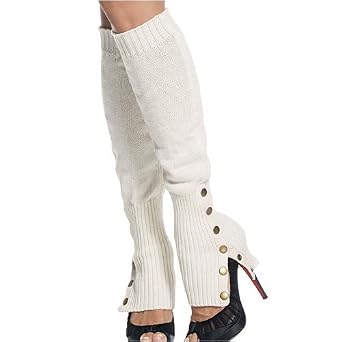 Leg Warmers Spats with Button Side