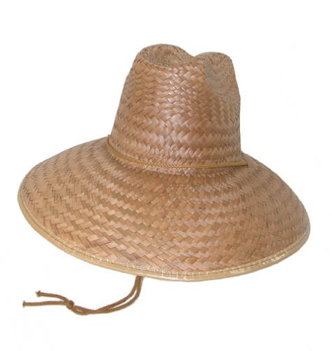 Lifeguard Palm Straw Hat for Men and Women