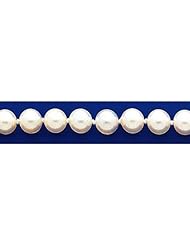 14k 6-6.5mm White Akoya Saltwater Cultured Pearl Necklace