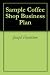 Sample Coffee Shop Business Plan