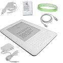 Clear Amazon Kindle 2 E-Book Reader Silicone Rubber Skin Cover + Travle / Wall Charger + Car Charger + Data Sync / Charer Cable + Custom Fit Screen Protector + A Live*Laugh*Love Wrist Band!!! (Kindle 2 Not Included)