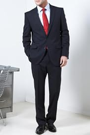 Big & Tall Pure Wool 2 Button Stripe Suit [T15-2315L-S/T15-2316L-S]