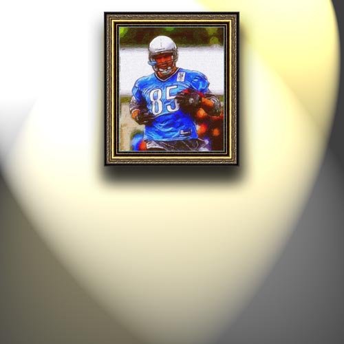 Completely Handpainted American Football Sport Painting, Custom Order FL6242, Oil on Canvas, with Option to Paint Jerry, Brett & Co. from Any Other Favorite Photograph or Picture, Unframed, Size 25'' x 30