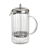 BonJour 6 Cup Rhone Ribbed French Press, Double Wall Glass