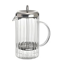 BonJour 6 Cup Rhone Ribbed French Press, Double Wall Glass