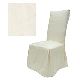 Twill Off White Dining Slipcover Chair 417
