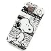ATQ-Cartoon Snoopy Pattern Plastic Hard Rubber Protective Case Cover for Apple Iphone 5 5g