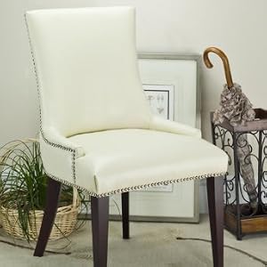 Becca Dining Chair - Black Leather - Grandin Road