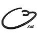 2 NEW OEM SAMSUNG BLUETOOTH HEADSET EAR HOOK FOR WEP185