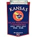 KANSAS JAYHAWKS BASKETBALL WOOL CHAMPIONSHIP BANNER! KU