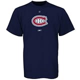 NHL Men's Montreal Canadiens Primary Logo T-Shirt (Dark Navy, Large)