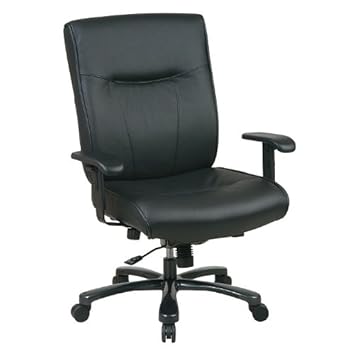 OSP Pro Line II Big & Tall Executive Office Desk Chair in Black Leather 400LB Capacity OSP Pro Line II Big & Tall Executive Office Desk Chair in Black Leather 400LB Capacity