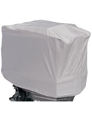 Sports: Leader Accessories Shore Guard Polyester Waterproof Outboard Motor Hood Cover, 50-115HP, 24" L x 23" H x 18" W, Grey - Leader Accessories