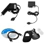 Black Rubberized Case with Clip + Car Charger+ AC Charger + USB Cable for AT&T Samsung SGH-A237