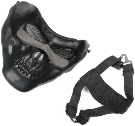 allske Outdoor War Game Protective Military Tactical Face Shield Mask (Assorted Color)