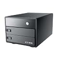 Icy Box - Ib-3221stu-b - Aluminium Case For 2 X 3.5" Sata Hdd, Jbod System With Usb 2.0 Interface - Easyswap Technology