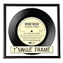 Retro 7ins Single Vinyl Cover Frame Black