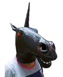Gmask Latex Evil Unicorn Head Mask NEW Version