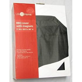Magnetic BBQ Grill Cover Life@Home 71W x 30D x 46H by 