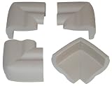 Kidkusion 4 Pack Large Jumbo Corner Kushions, Taupe