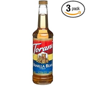 Torani Syrup, Vanilla Bean, 25.4-Ounce Bottles (Pack of 3)