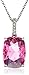 Amazon Collection Sterling Silver Swarovski Crystal Pendant Necklace