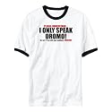 T-Shirt Ringer White " I Only Speak Oromo " Languaje