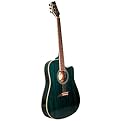 Kona Thin Body Acoustic/Electric Guitar - Blue (K2TBL)