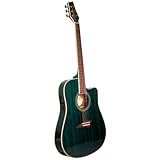 Kona Thin Body Acoustic/Electric Guitar - Blue (K2TBL)