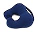 Sunshine Pillows Chiropractic Neck Pillow for Extra Neck Support, Navy Blue, Medium