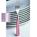 Sabre White Stripe Lilac Dessert Spoon - 7 1/2 in./WHITESTRIPE8LI