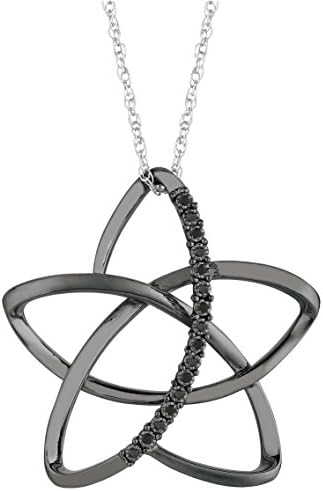 .06 ctw Black Diamond Pendant