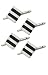 14K White Gold and Onyx Striped Shirt Stud Set-86262