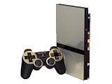 PlayStation 2 Slim (PS2 Slim) Skin - NEW - BRUSHED SILVER system skins faceplate decal mod