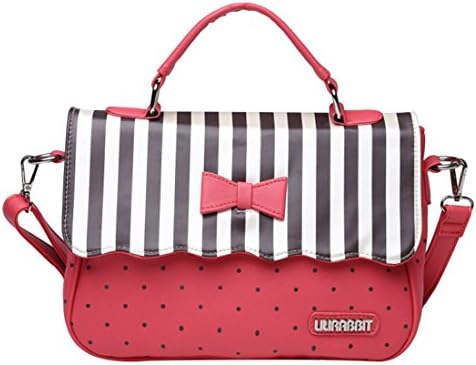 Lilirabbit Girls'/ladies' Pu Faux Leather Candy Heart Rectangle Envelope and Top-handle Shoulder Bag