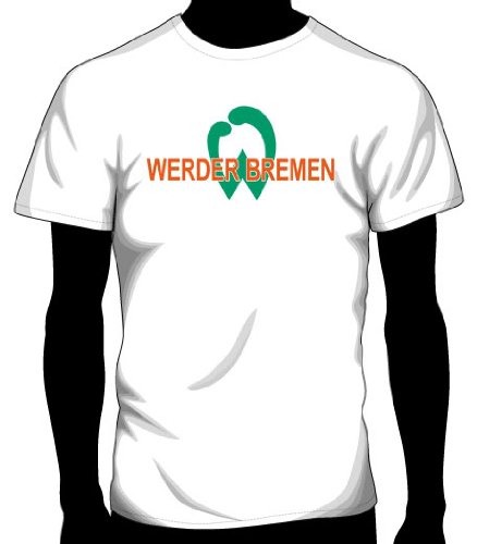 SV Werder Bremen Basic Logo Tee, Adult Medium - White