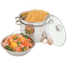 ME HEUCK NHS 36002 STAINLESS STEEL PASTA/STEAMER POT 8QT