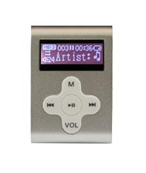 Mach Speed 2 GB Eclipse MP3 Player with Display, Clip-On Style and Shuffle Mode - Silver (Eclipse-CLD2SL)