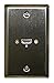 Stainless Steel Wall Plate with One HDMI Female Connector - Philmore 75-677