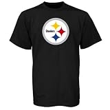 NFL Men's Pittsburgh Steelers Logo Premier Tee Shirt (Black, Medium)
