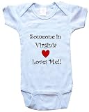 SOMEONE IN VIRGINIA LOVES ME - VIRGINIA BABY - State-series - White, Blue or Pink Onesie / Baby T-shirt