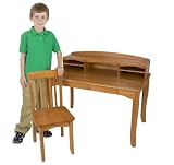 Avalon Desk with Hutch - Honey