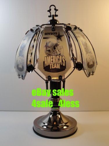 NEW NFL Dallas Cowboys 17" 6 Panel Touch Lamp NIB NR 168C-DCB5
