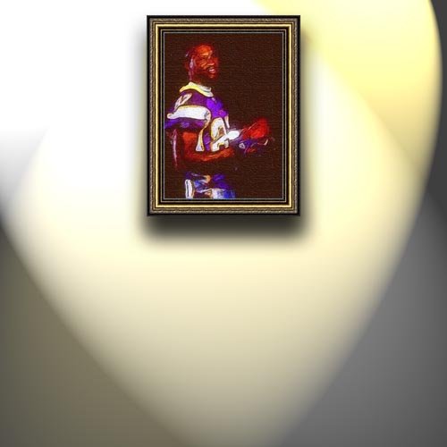 Completely Handpainted American Football Sport Painting, Custom Order FL421, Oil on Canvas, with Option to Paint Jerry, Brett & Co. from Any Other Favorite Photograph or Picture, Unframed, Size 27'' x 38