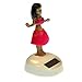 Set of 4 Hawaiian ALOLA Dancing Hula Girl 1 Blue 1 Pink 1 Yellow 1 Purple Solar Toy