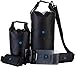 Bago Dry Bags - SEE-THROUGH Waterproof Window. Plus Cell Phone Dry Bag, Adjustable Shoulder Strap. Fits in your Backpack Duffel Sack. Lightweight & Heavy Duty (5L+10L Black)
