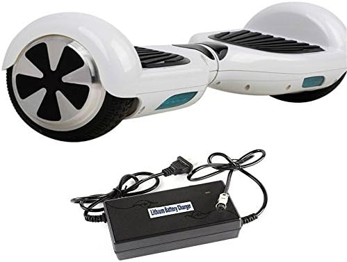 Two Wheel Unicycle LED Light Skateboard Samsung Battery Balancing Electric Scooter Mini Smart with Carry Bag As Gift (White)