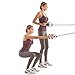 BONROB 12PCS Resistance Bands Set, Including 5 Exercise Bands, 1 Door Anchor, 2 Hand Straps, 2 Foot Ankle Straps, Exercise Guide Book & Waterproof Travel Bag