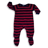 Wonder Kids - Infant and Toddler Boys Heavyweight Striped Blanket Sleeper With Feet, Red, Navy