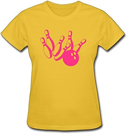 100% Cotton Funny Sayings Bowling T Shirt For Women - Round Neck